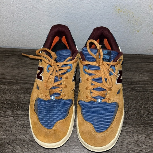 New Balance Men’s Blue and Brown Sneakers - Picture 4 of 5